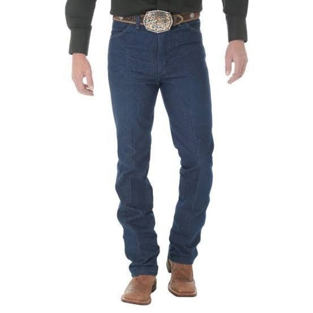 Wrangler 936DEN Cowboy Cut Slim Fit Jeans 31x30 Distressed Indigo Western Y2K